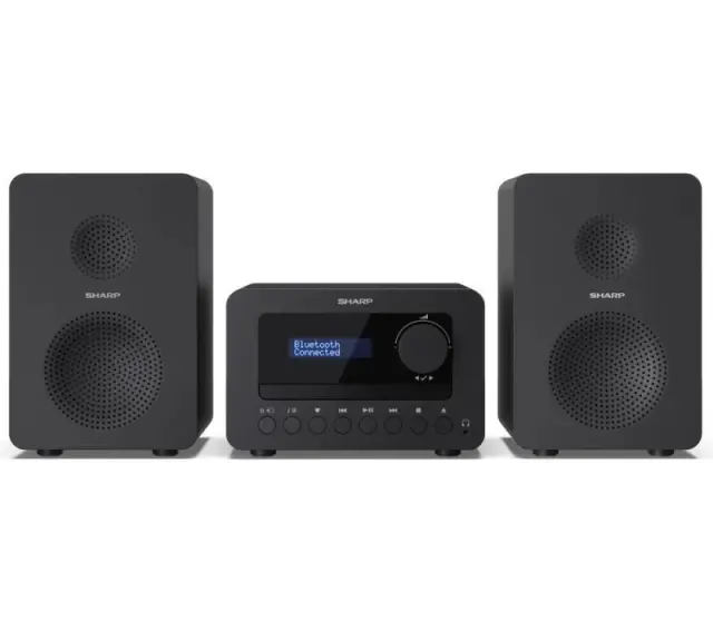Sharp Tokyo FM Hi-Fi Micro System Black unisex
