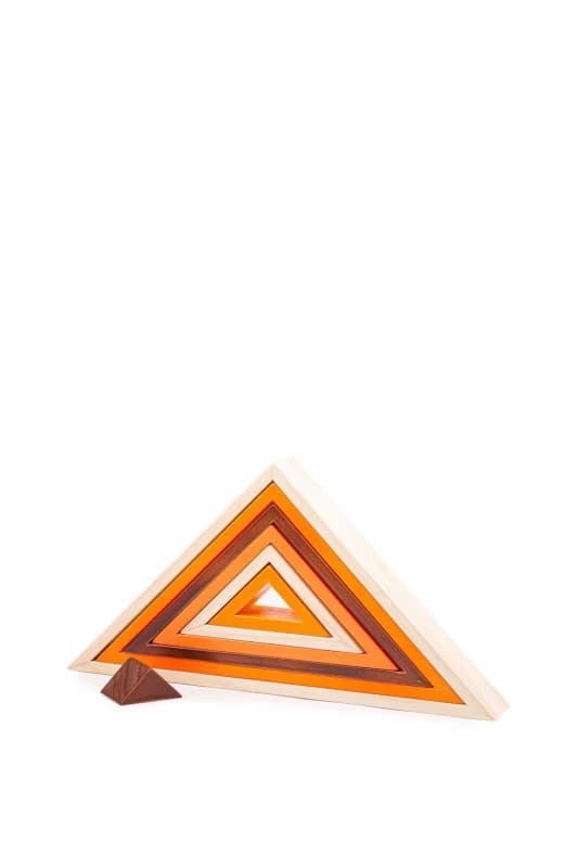 Bigjigs Toys Wooden Stacking Triangles Natural unisex