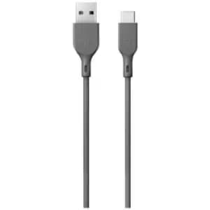 GP Batteries USB charging cable USB 2.0 USB-A plug, USB-C plug 1m Grey 160GPCC1N-C1