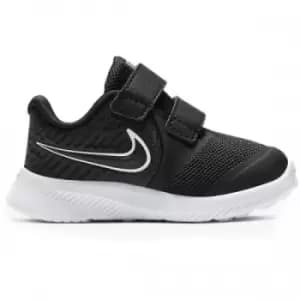 Nike Baby Star Runner 2 Leather Running Trainers (4.5 UK Child) (Black/White)