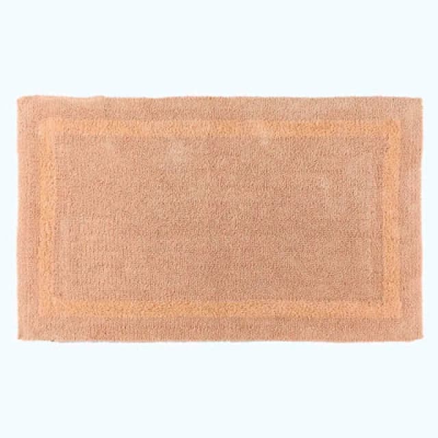 Homescapes Luxury Reversible Extra Large Bath Mat - Peach