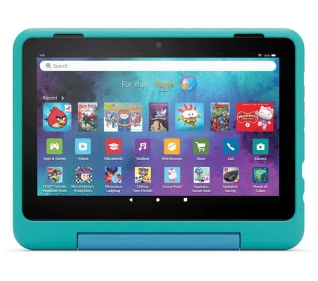 Amazon Fire HD 8 Kids Pro Tablet for 6 -12, 8" 32GB Teal