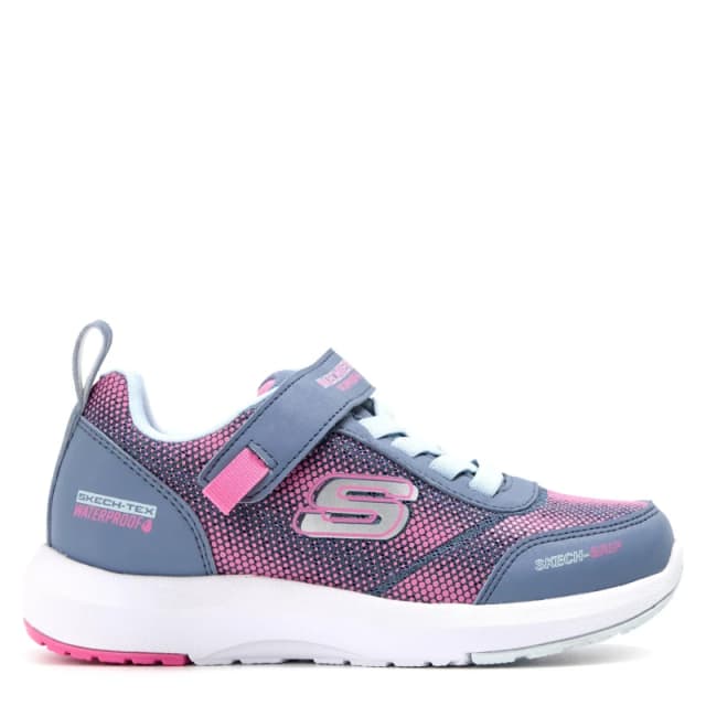 Skechers Dynamic Tread - Journey Time Slip On Trainers Unisex Kids Charcoal/Pink unisex C10 (27.5)