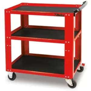 Beta Tools C51 R 3 Open Shelf Tool Trolley 800 x 450 x 900mm Red 051000003