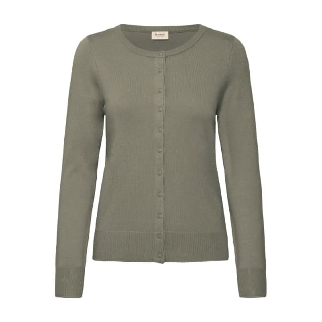 fransa Womens cardigan fransa Zubasic 60 Core Essentials Vert Female L
