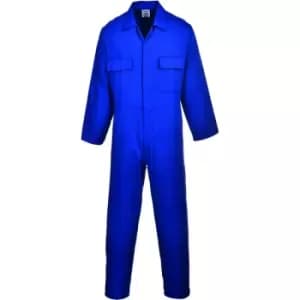PORTWEST S999 sz M Royal Blue Work Euro Boiler Suit Coverall Overall PPE Mechanic