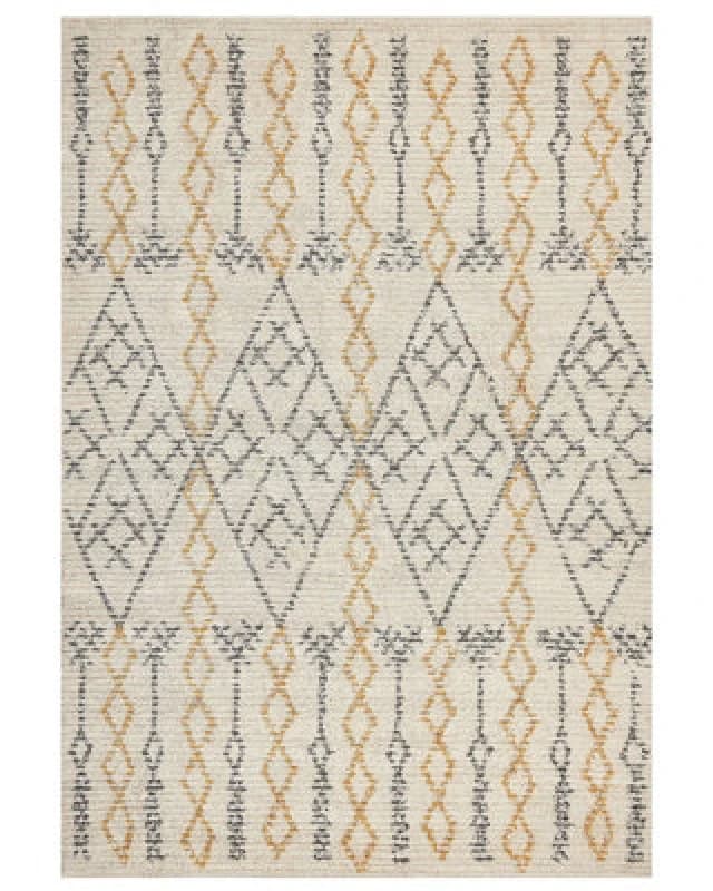 Beliani Rug Kadapa Beige 160 X 230 Cm Cotton