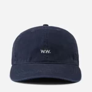 Wood Wood Mens Low Profile Twill Cap - Navy