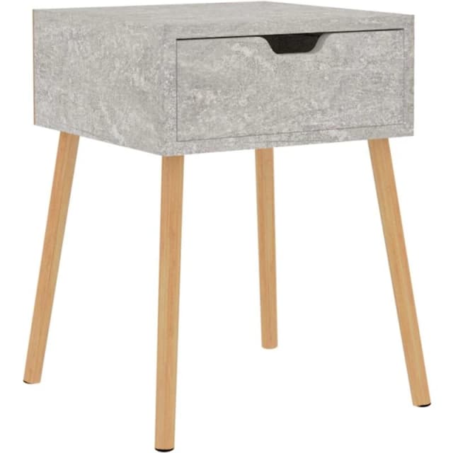 VIDAXL Bedside Cabinet Concrete Grey 40x40x56cm Engineered Wood Vidaxl 8720286344019