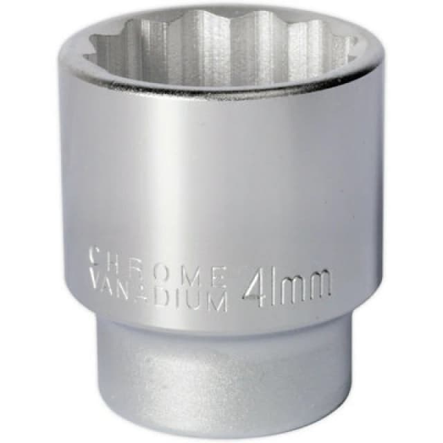 Loops 41mm Forged Steel Drive Socket - 3/4" Square Drive - Chrome Vanadium Socket Metallics