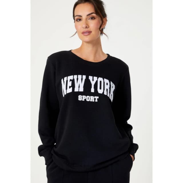 Be You NYC Slogan Sweat Set - Black 12