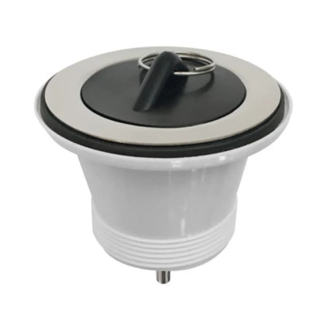 Balterley Fireclay Cleaner Sink Waste with Plug Chrome Silver