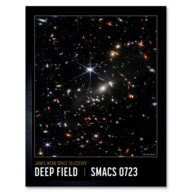 Artery8 Nasa James Webb Space Telescope First Deep Field Smacs 0723 Framed Wall Art Print
