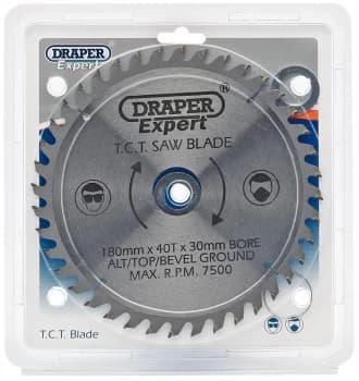 Draper Expert TCT Saw Blade 180X30mmx40T 9470