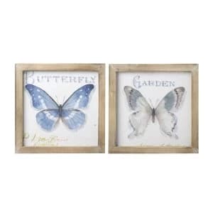 Blue & White Patterned Cylindrical Ceramic Vase By Heaven Sends