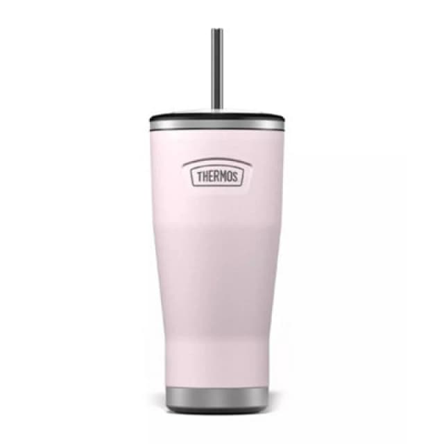 Thermos Icon Series Stainless Steel Straw Tumbler 710ml - Peony Pink Pink Unisex