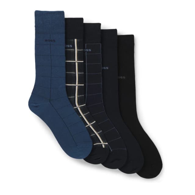 Boss 5 Pack Socks Blue 960 male 6-11