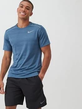 Nike Dry Miler Running T-Shirt - Grey