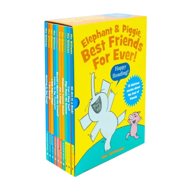 Elephant & Piggie, Best Friends For Ever Series by Mo Willems 10 Picture Books Collection Box Set (Can I Play Too, We Are in a Book) Mo Willems Books