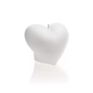 Heart Smooth Candle – White