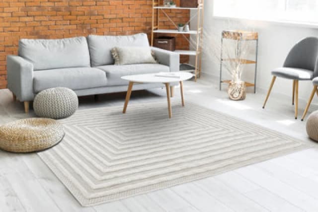 RugsX Carpet Santo Sisal 0999 Geometric White 80X150 Cm