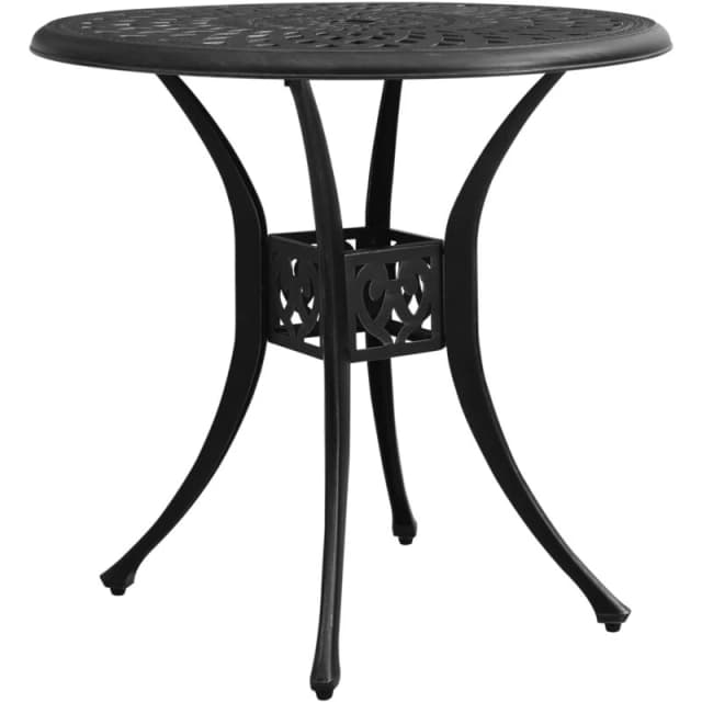 VIDAXL Garden Table Black 78x78x72cm Cast Aluminium Vidaxl 8720286205860