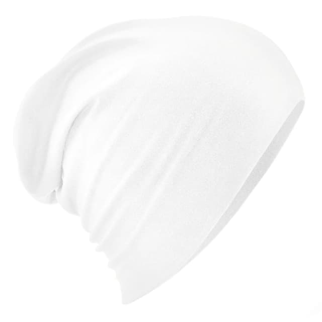 Beechfield Beechfield Men Hemsedal Cotton Slouch Beanie in White White One Size Male 5063417939023