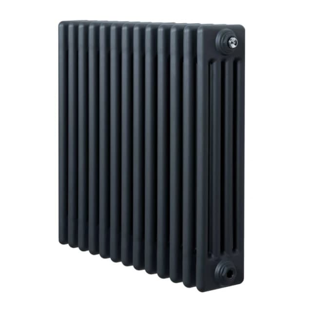 Monstershop Traditional 4 Column Radiator - 600 x 605mm - Anthracite Grey Grey Unisex