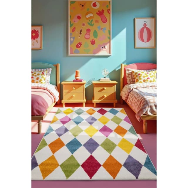 Homemaker New Villa Harlequin Rug Multi unisex 120x170cm