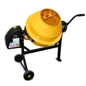 Charles Bentley 63L 230V 220W Portable Cement Concrete Sand Mixer With Wheels