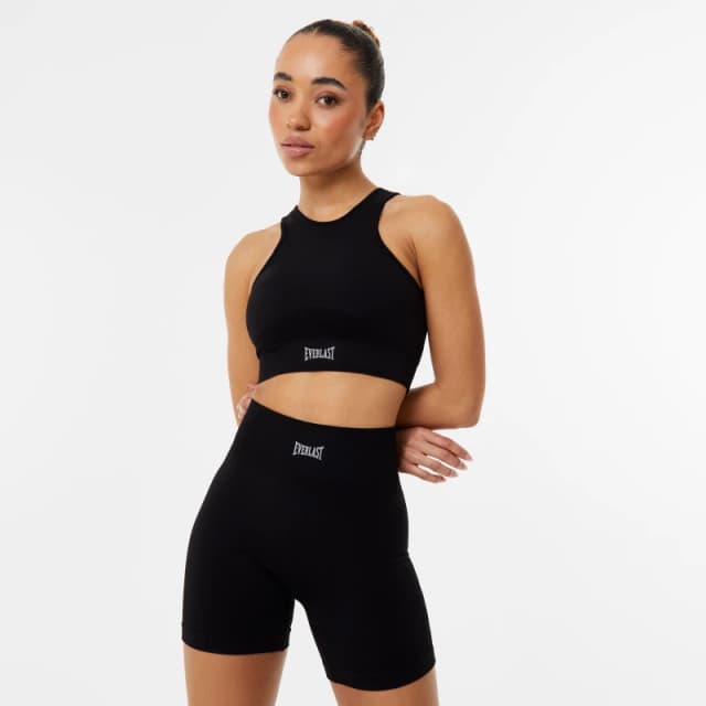 Everlast Seamless High Neck Sports Bra Womens - Black 8