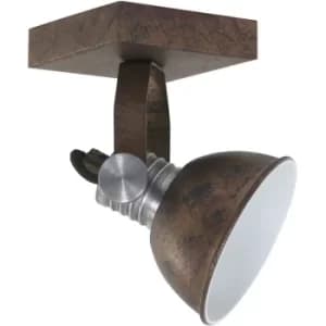 Sienna Brooklyn Single Spotlight Brown Spotted, Metal