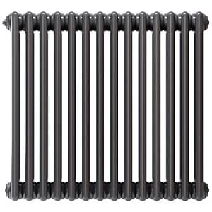 Henrad 3 Column Classic Designer Radiator - Grey 600 x 1272 mm