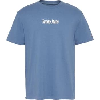Tommy Jeans Text Back Logo T Shirt - Audacious Blue