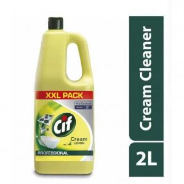 Cif Pro-Formula Cream Cleaner Lemon 2 Litre - PACK 6 NWT6744P NWT6744P