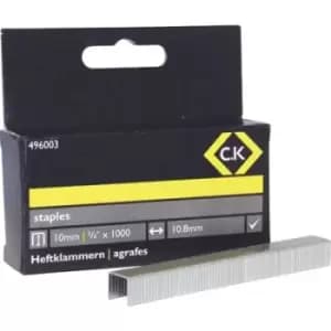 Pocket clamps 1000 pc(s) C.K 496003 Dimensions (L x W) 10 mm x 10.5 mm