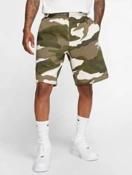 Nike Club Camo Shorts - Olive
