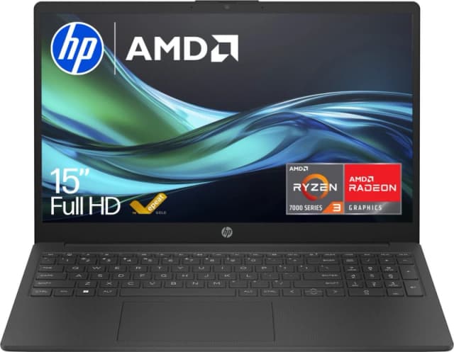 HP 15-fc0045na 15.6" Laptop - AMD Ryzen 3, 256GB SSD, 8GB RAM - Black