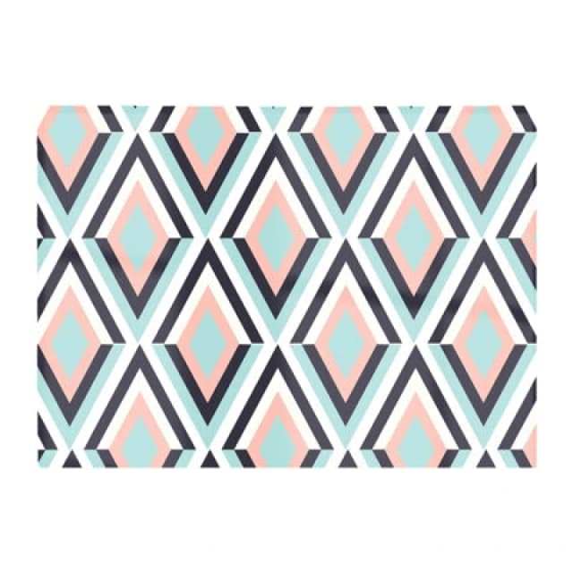 Warren Reed Designer Zig Zag Abstract Pattern Glass Chopping Board