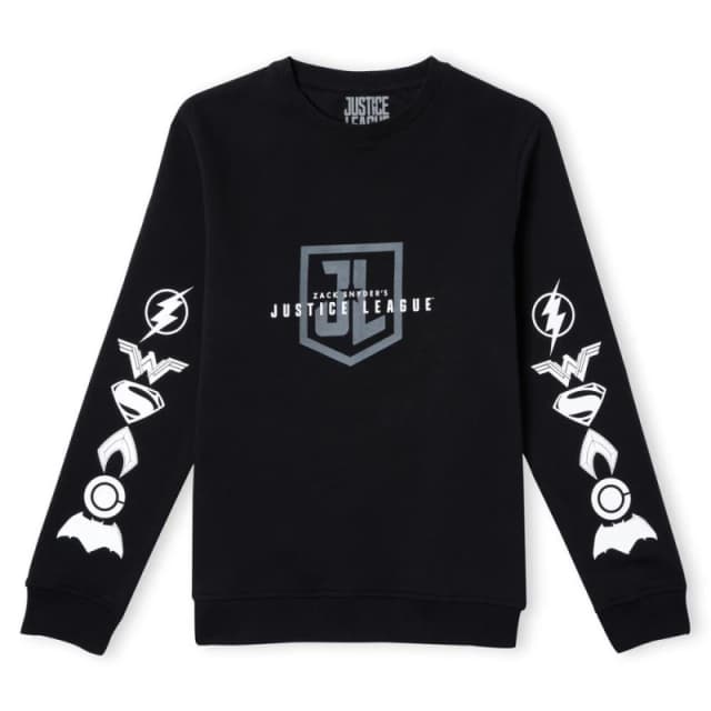 Justice League Zack Snyders JL Unisex Sweatshirt - Black - L