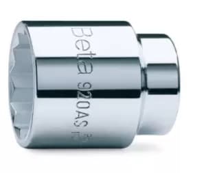 Beta Tools 920AS 1/2" Square Drive Bi-Hex Imperial/AF Socket 1" 009200216