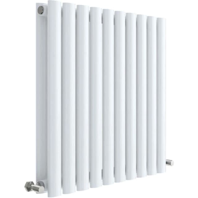 Aspire Aspire - Hudson Reed Revive Double Designer Horizontal Radiator 600mm h x 586mm w - High Gloss White PWHL338D