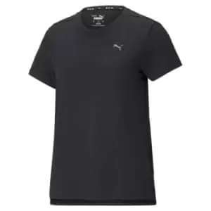 Puma Run Heather T Shirt Womens - Black
