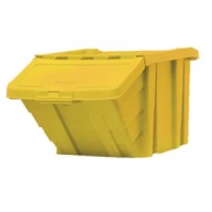 Slingsby VFM Yellow Heavy Duty Recycle Storage Bin With Lid 369047