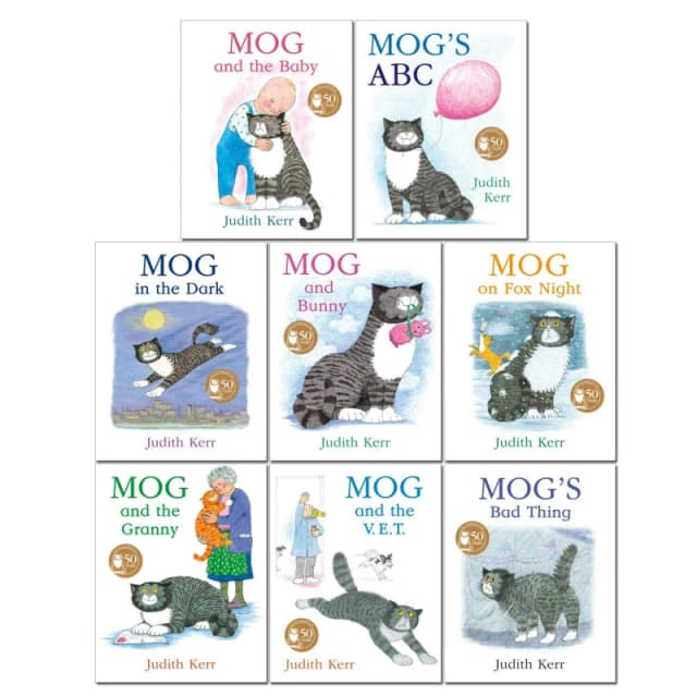 Mog The Cat Books Series 8 Book Set By Judith Kerr Including Mog And The Baby Mog ABC Judith Kerr Books