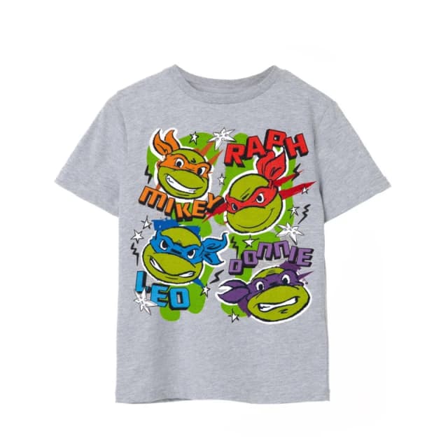 Teenage Mutant Ninja Turtles Short Sleeved T-Shirt Grey unisex