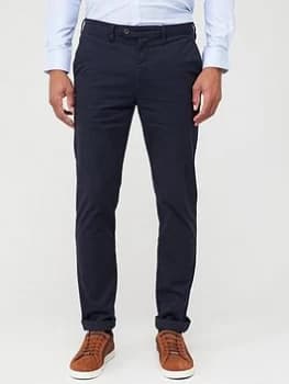 Ted Baker Core Plain Chino Trousers - Navy, Size 30, Men