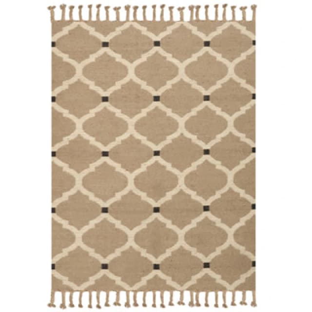 Beliani Rug Orencik Beige 160 X 230 Cm Jute
