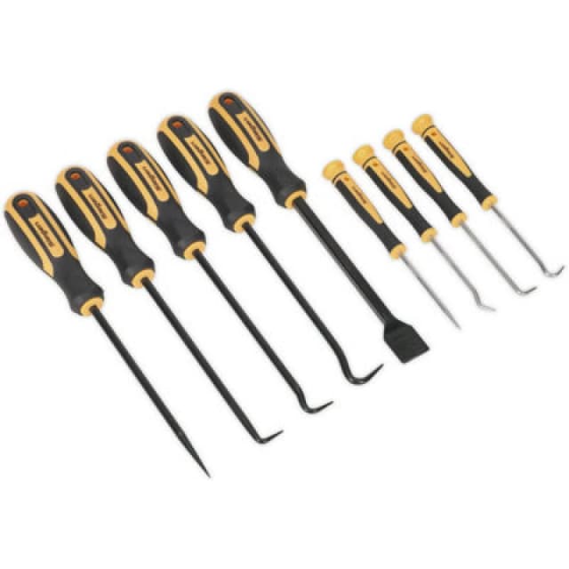 Loops 9 PACK Hand Scraper & Hook Set - Hose & Pin Clip Picking - Gasket Scraping Tools Multi