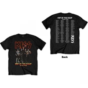 KISS - End Of The Road Tour Unisex Large T-Shirt - Black